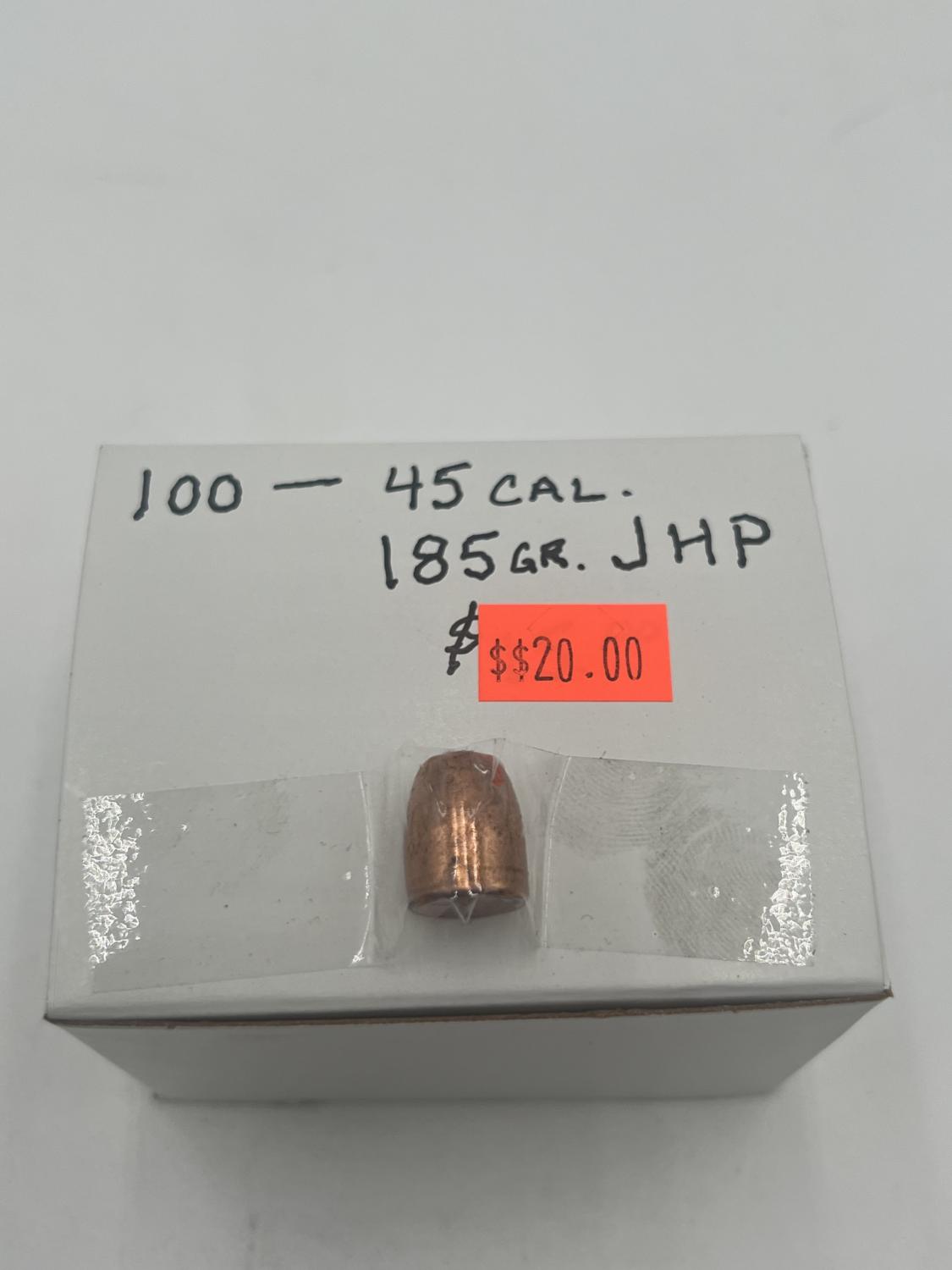 .451″ Remington 185 grain JHP bullets box of 100