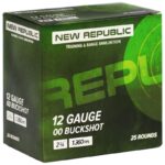 New Republic 12GA 00 Buck – 25 Pack